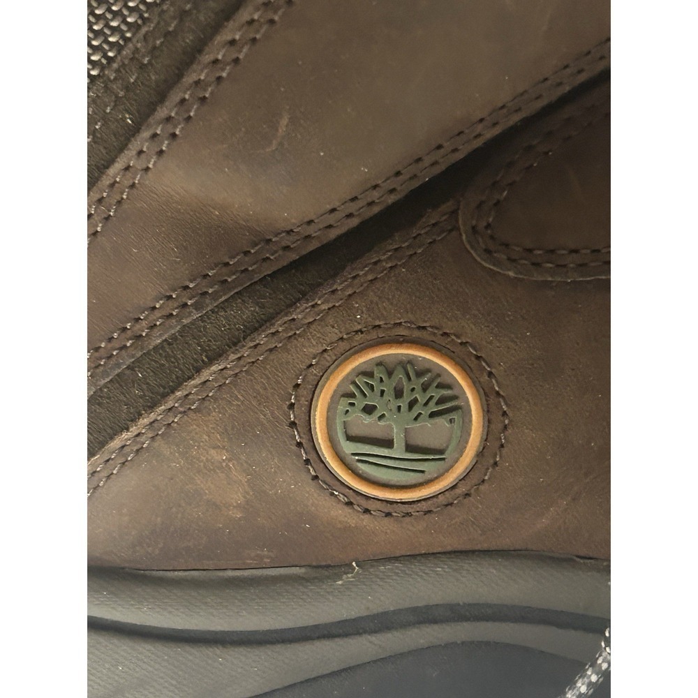 Timberland White Ledge Mid Hiking Boot Men's Brown Leather Waterproof - 12 - Picture 8 of 13